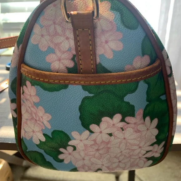 Dooney & Bourke Blue and Green Satchel Bag - Picture 3 of 11